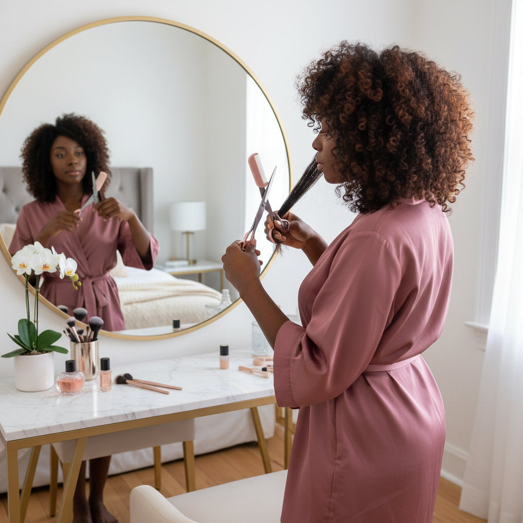 Ciseaux de coupe de sourcils roses avec peigne intégré - acier inoxydable, outil de toilettage précis, créant des sourcils parfaits