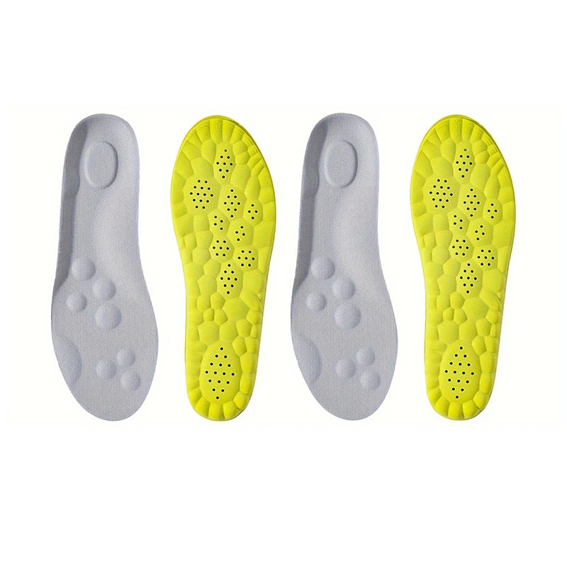 Semelles intérieures de Sport en Latex à haute élasticité, 1 paire/2 paires/4 paires, coussinets de chaussures souples, Support de voûte plantaire, semelles orthopédiques, semelle intérieure déodorante respirante