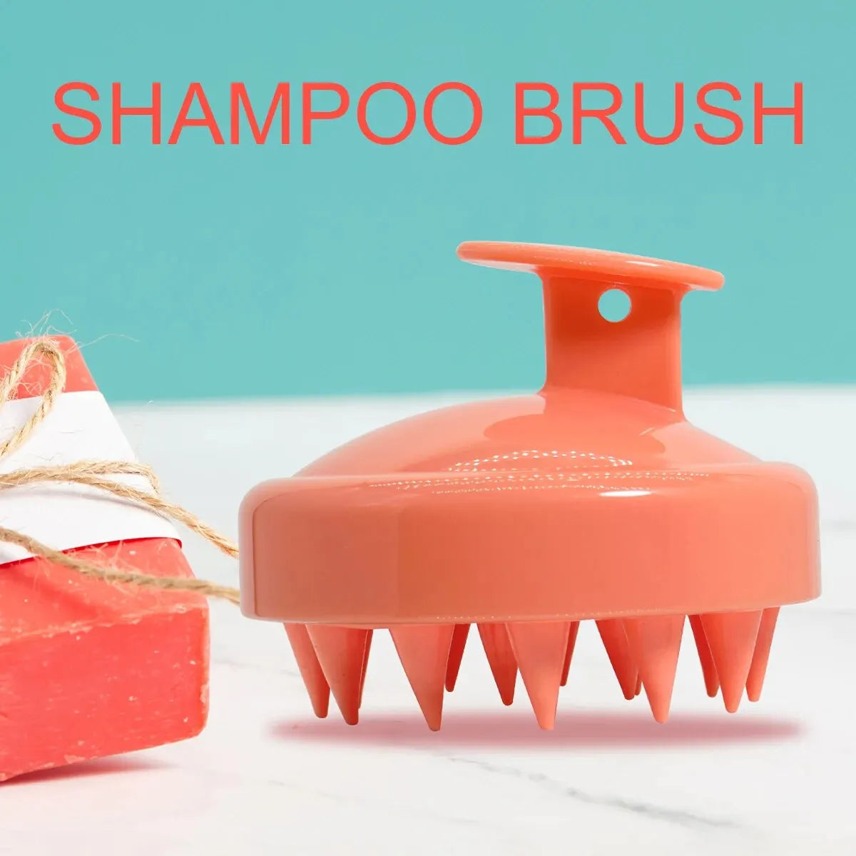 Brosse de Énergie du Cuir oral elu en Silicone, Peigne à Poignée Magique, Spa