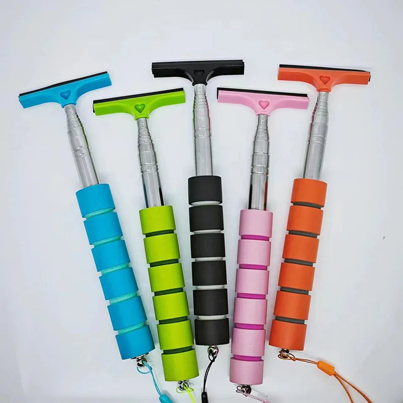 Outil de nettoyage d'essuie-glace de rétroviseur de voiture, nettoyeur de brume de verre automatique, grattoir, accessoires de voiture, poignée, brosse de nettoyage de vitres télescopique