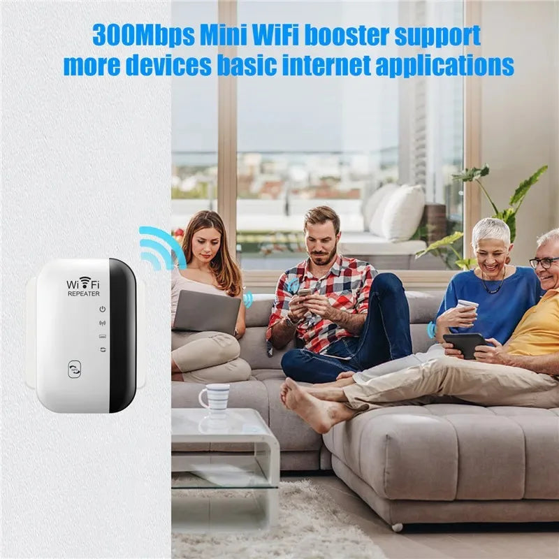Répéteur Wi-Fi 11N, 300 Mb/s, pour la maison et le bureau, répéteur sans fil pour la stérilisation à distance du réseau