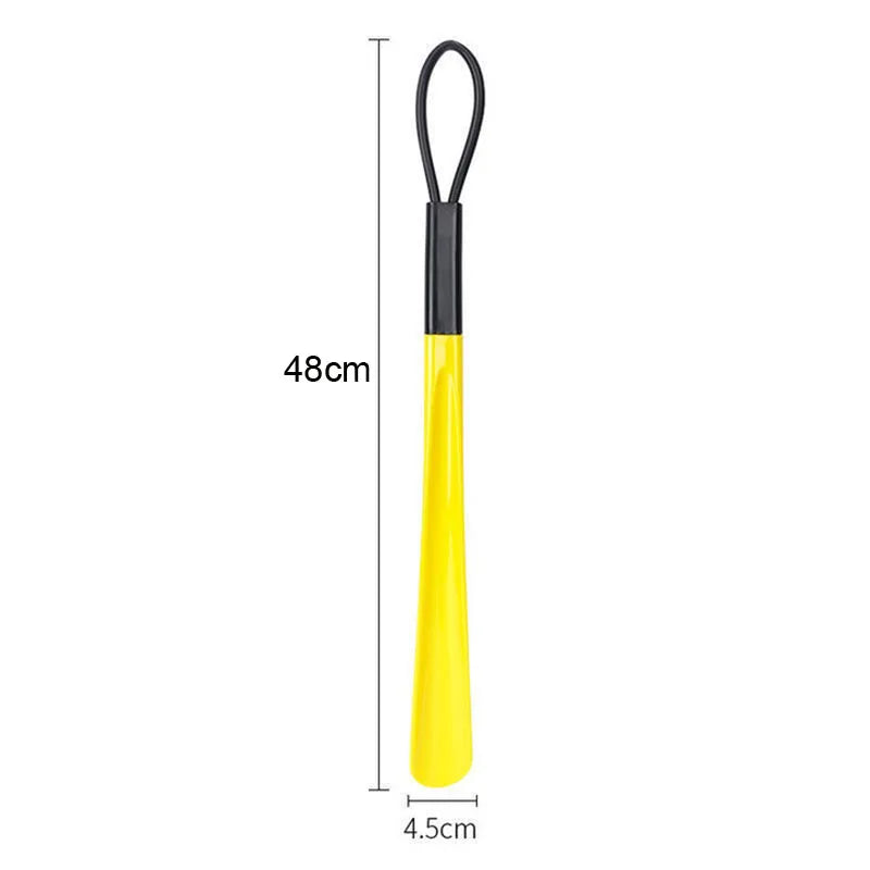 Cornes de chaussures en plastique extra longues, flexibles, ne nécessitent pas de bois, cuillères à chaussures durables pour femmes enceintes portant des fourmis de repos, 1 pièce