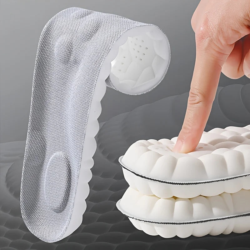 Semelles intérieures de Sport en Latex à haute élasticité, 1 paire/2 paires/4 paires, coussinets de chaussures souples, Support de voûte plantaire, semelles orthopédiques, semelle intérieure déodorante respirante