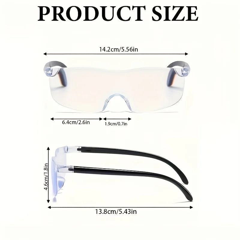 Loupe portable à grande lentille, grossissement de 300 %, adaptée à la lecture, à l'artisanat, à la couture et au bricolage, 1 pièce