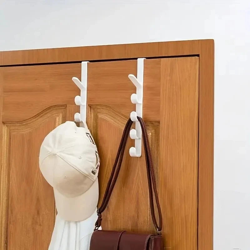 1pc chambre porte cintre vêtements suspendus support sur la porte en plastique stockage à domicile Organization crochets, porte-monnaie pour sacs Rails