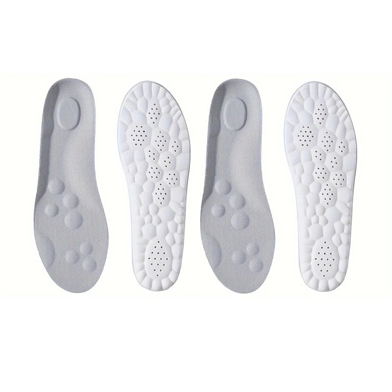 Semelles intérieures de Sport en Latex à haute élasticité, 1 paire/2 paires/4 paires, coussinets de chaussures souples, Support de voûte plantaire, semelles orthopédiques, semelle intérieure déodorante respirante