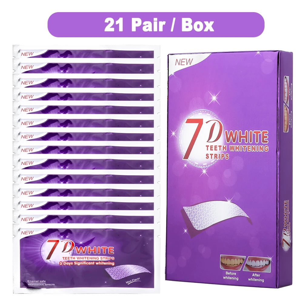 Bande de blanchiment des dents violettes, bande de blanchiment des dents non sensible, correcteur de couleur, bande de nettoyage des dents instantanée, plus blanche des dents à la maison