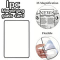 Loupe de lecture portable 1/2/4 pièces, loupe de page légère et flexible, grossissement 3X, idéale pour les personnes âgées