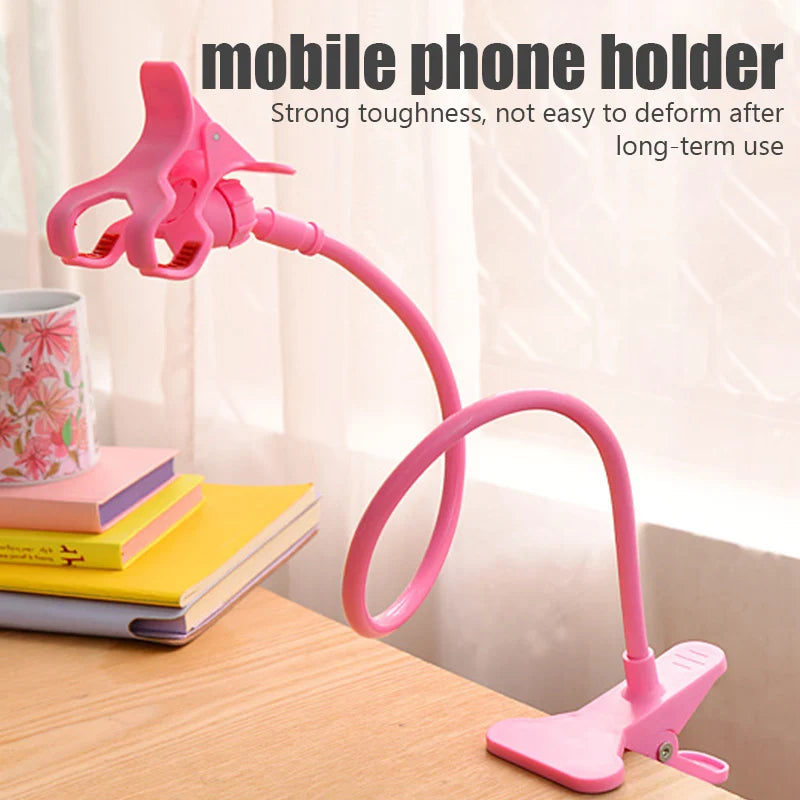 Support de téléphone portable flexible universel, support paresseux réglable, clip de téléphone portable, lit à la maison, support de bureau, support de smartphone rapide