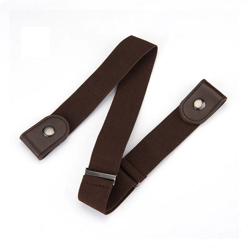 Ceinture élastique Invisible sans trace, ceinture pour femmes, pantalons en jean, ceinture élastique pour hommes