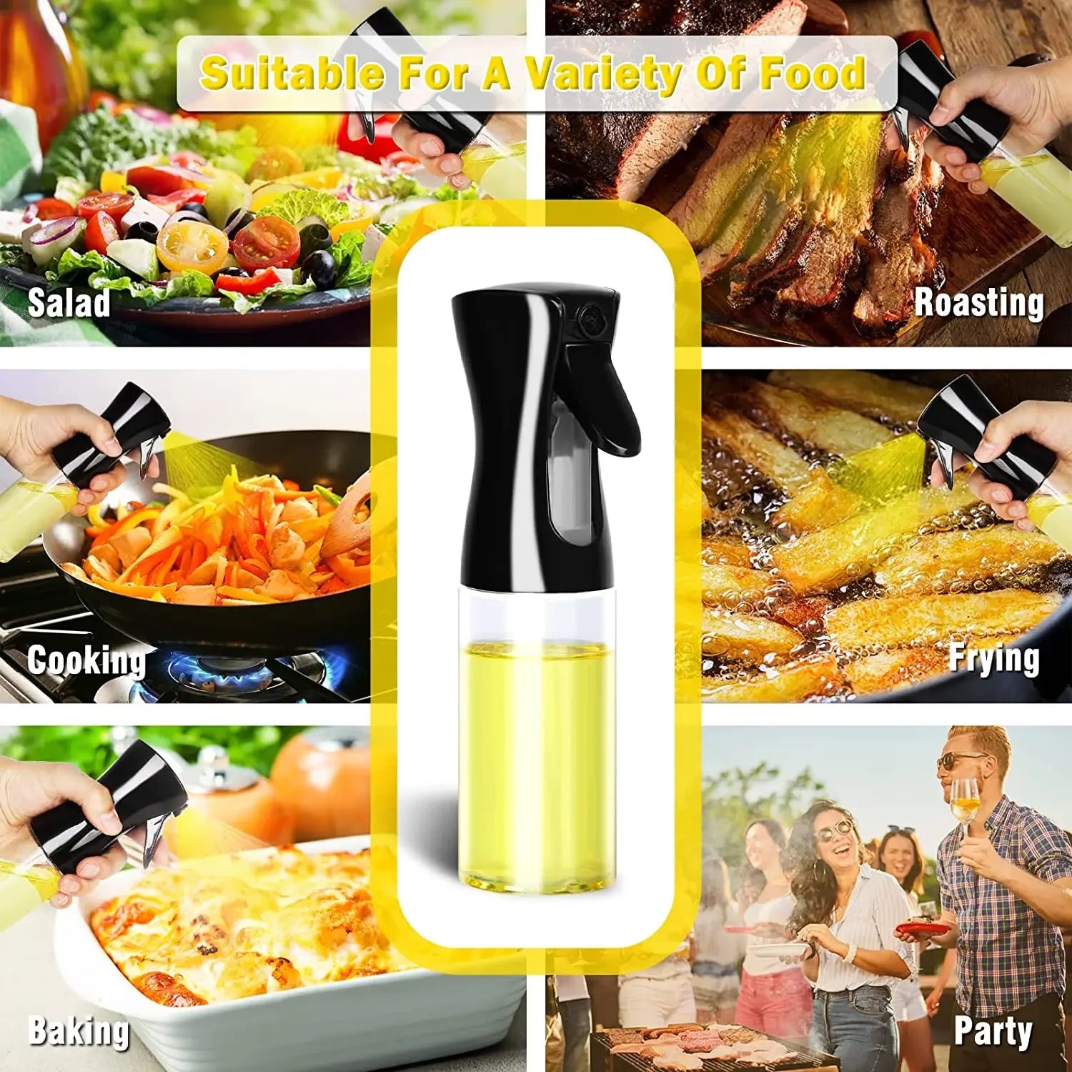 Pulvérisateur d'huile en Spray, bouteille distributrice d'huiles de cuisine, Spray Camping plage, pot d'huile d'olive, cuisson de vinaigre, Sauce soja