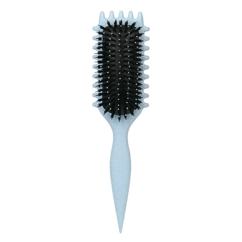 Brosse Coiffante pour Cheveux Bouclés – Brosse à Boucles pour Hommes et Femmes – Outil de Peignage et de Modelage – Réduit les Tensions