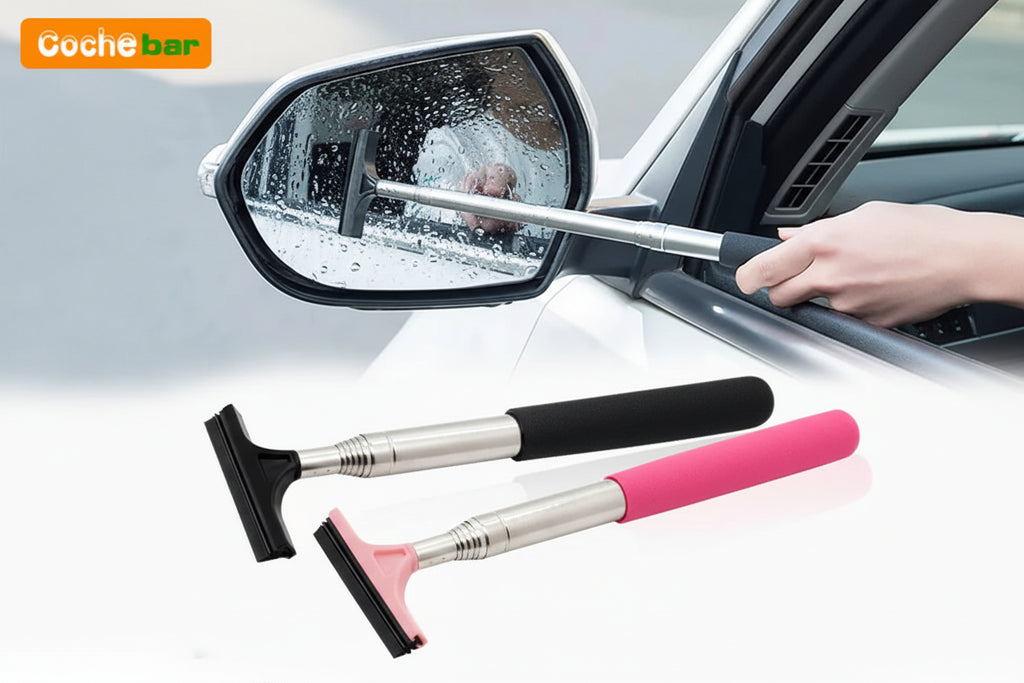 Outil de nettoyage d'essuie-glace de rétroviseur de voiture, nettoyeur de brume de verre automatique, grattoir, accessoires de voiture, poignée, brosse de nettoyage de vitres télescopique
