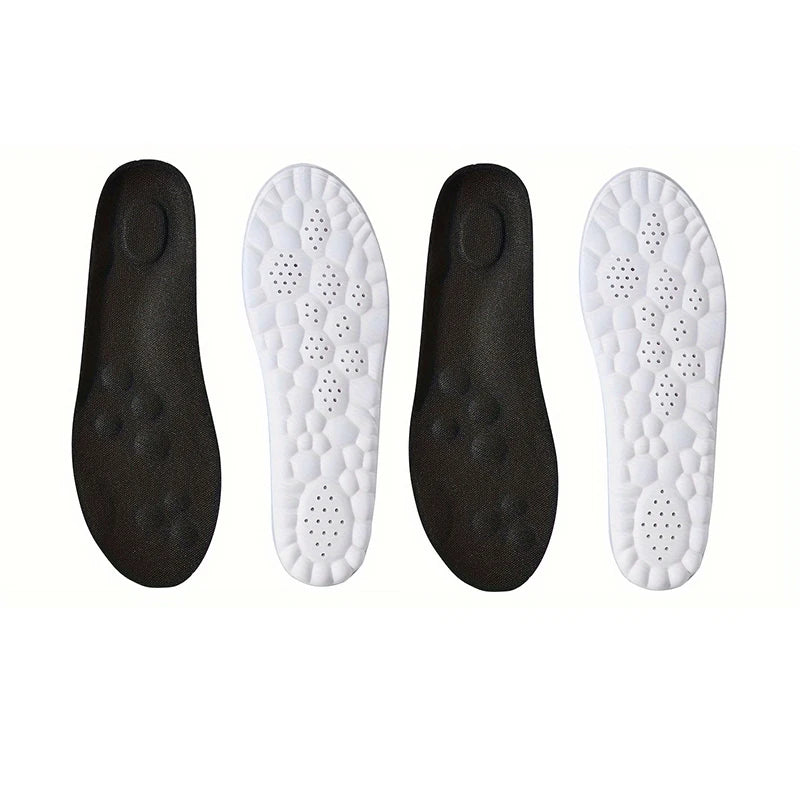 Semelles intérieures de Sport en Latex à haute élasticité, 1 paire/2 paires/4 paires, coussinets de chaussures souples, Support de voûte plantaire, semelles orthopédiques, semelle intérieure déodorante respirante