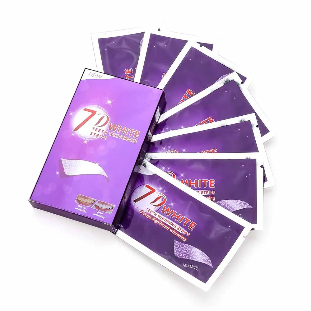 Bande de blanchiment des dents violettes, bande de blanchiment des dents non sensible, correcteur de couleur, bande de nettoyage des dents instantanée, plus blanche des dents à la maison