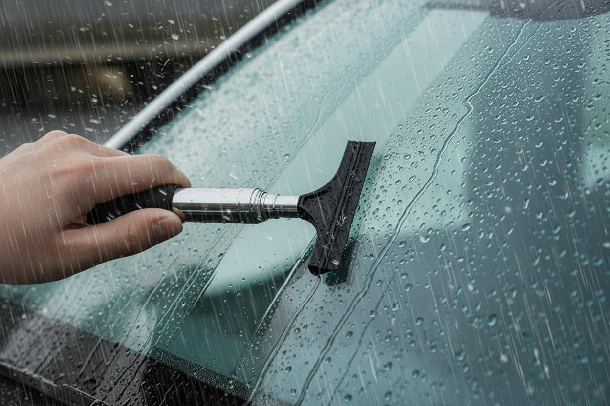 Outil de nettoyage d'essuie-glace de rétroviseur de voiture, nettoyeur de brume de verre automatique, grattoir, accessoires de voiture, poignée, brosse de nettoyage de vitres télescopique
