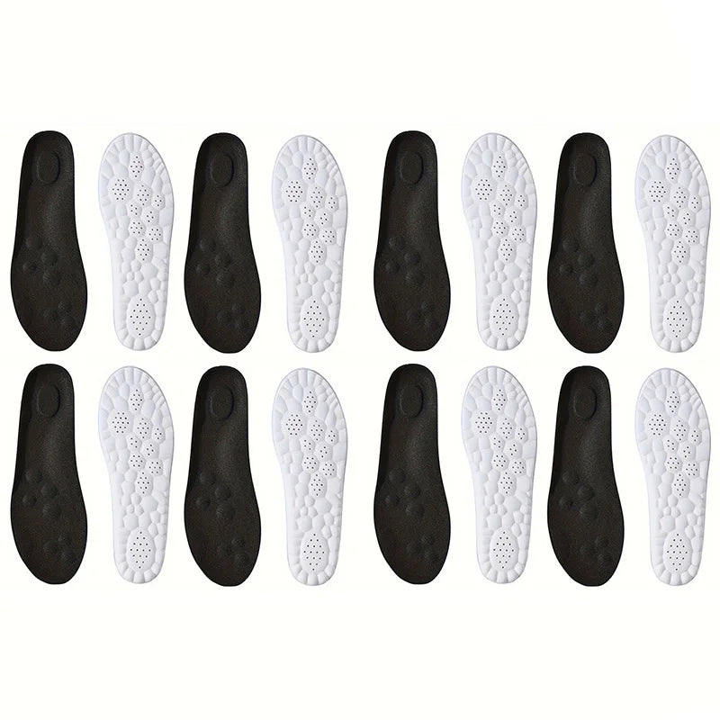 Semelles intérieures de Sport en Latex à haute élasticité, 1 paire/2 paires/4 paires, coussinets de chaussures souples, Support de voûte plantaire, semelles orthopédiques, semelle intérieure déodorante respirante