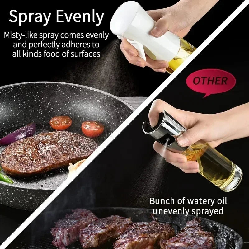 Pulvérisateur d'huile en Spray, bouteille distributrice d'huiles de cuisine, Spray Camping plage, pot d'huile d'olive, cuisson de vinaigre, Sauce soja