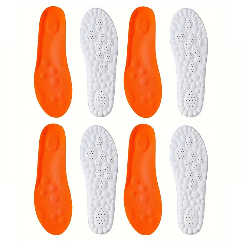 Semelles intérieures de Sport en Latex à haute élasticité, 1 paire/2 paires/4 paires, coussinets de chaussures souples, Support de voûte plantaire, semelles orthopédiques, semelle intérieure déodorante respirante