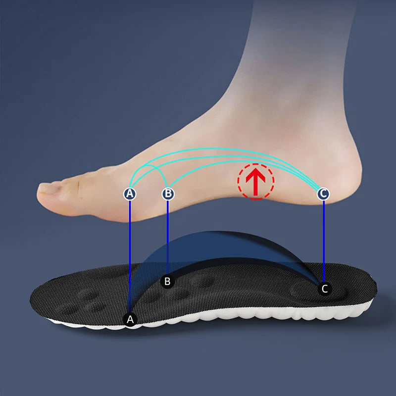 Semelles intérieures de Sport en Latex à haute élasticité, 1 paire/2 paires/4 paires, coussinets de chaussures souples, Support de voûte plantaire, semelles orthopédiques, semelle intérieure déodorante respirante