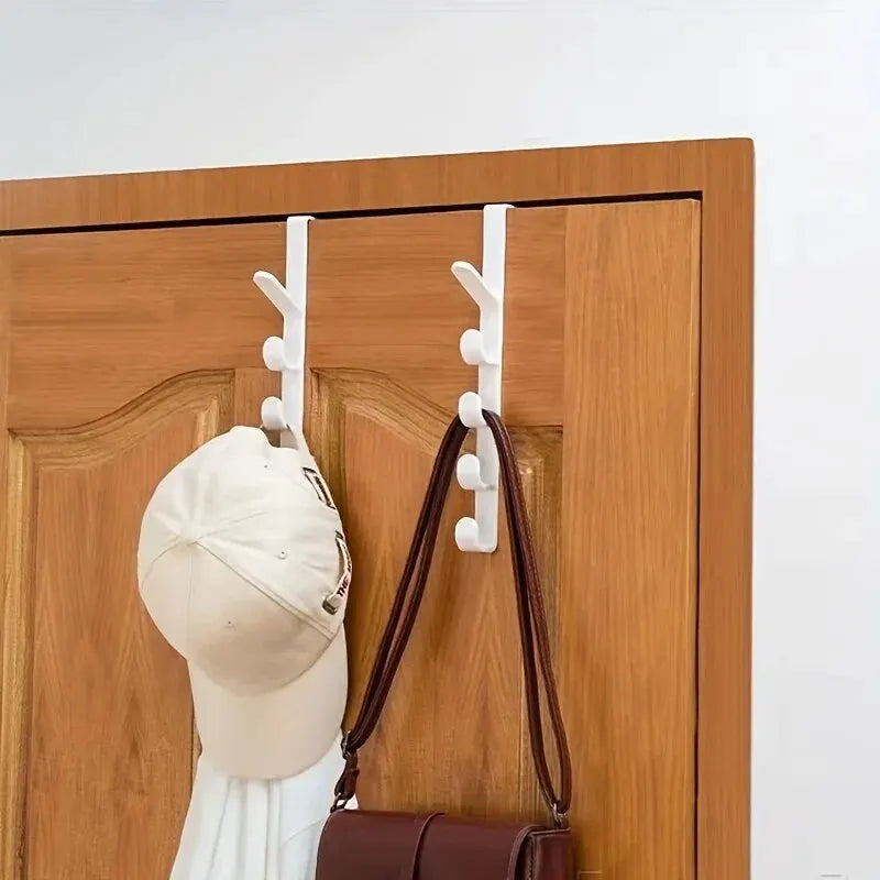 1pc chambre porte cintre vêtements suspendus support sur la porte en plastique stockage à domicile Organization crochets, porte-monnaie pour sacs Rails
