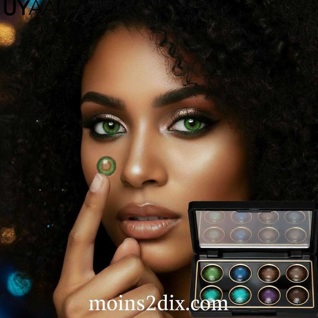 UYAAI Cleopatra série nouveaux élèves colorés maquillage lentilles de Contact vertes beauté femmes élèves colorés cosmétique marron élèves naturels