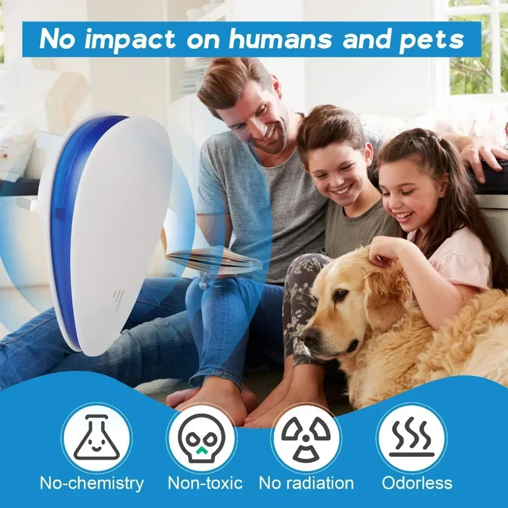 Nouveau répulsif à ultrasons intelligent à fréquence variable contre les rongeurs, les acariens, les moustiques, les insectes, les cafards et les rongeurs