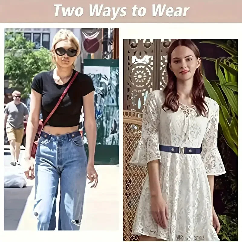 Ceinture élastique Invisible sans trace, ceinture pour femmes, pantalons en jean, ceinture élastique pour hommes