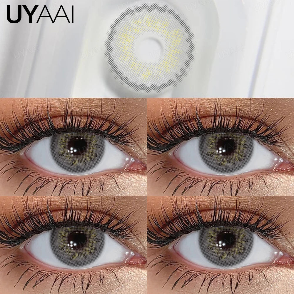 UYAAI Cleopatra série nouveaux élèves colorés maquillage lentilles de Contact vertes beauté femmes élèves colorés cosmétique marron élèves naturels
