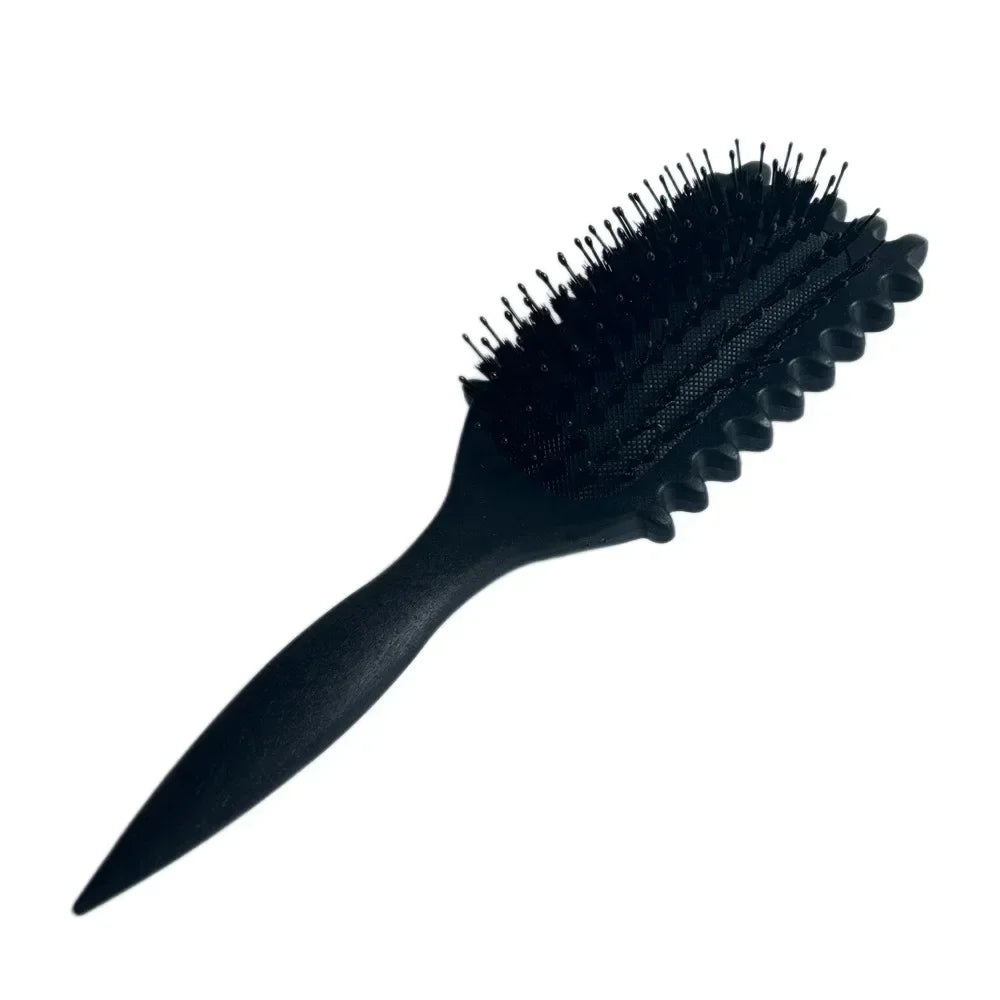 Brosse Coiffante pour Cheveux Bouclés – Brosse à Boucles pour Hommes et Femmes – Outil de Peignage et de Modelage – Réduit les Tensions
