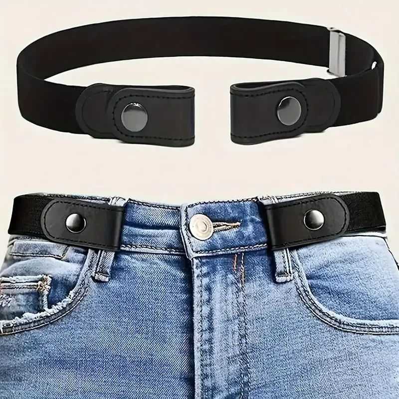 Ceinture élastique Invisible sans trace, ceinture pour femmes, pantalons en jean, ceinture élastique pour hommes
