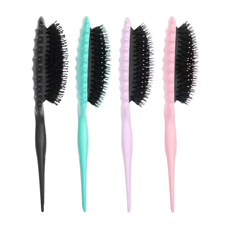 Brosse Coiffante pour Cheveux Bouclés – Brosse à Boucles pour Hommes et Femmes – Outil de Peignage et de Modelage – Réduit les Tensions