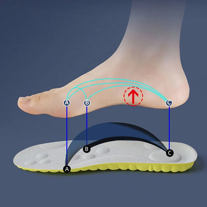 Semelles intérieures de Sport en Latex à haute élasticité, 1 paire/2 paires/4 paires, coussinets de chaussures souples, Support de voûte plantaire, semelles orthopédiques, semelle intérieure déodorante respirante