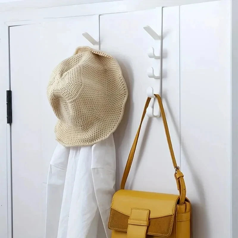 1pc chambre porte cintre vêtements suspendus support sur la porte en plastique stockage à domicile Organization crochets, porte-monnaie pour sacs Rails