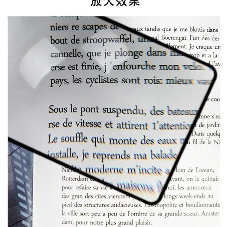 Loupe de lecture portable 1/2/4 pièces, loupe de page légère et flexible, grossissement 3X, idéale pour les personnes âgées