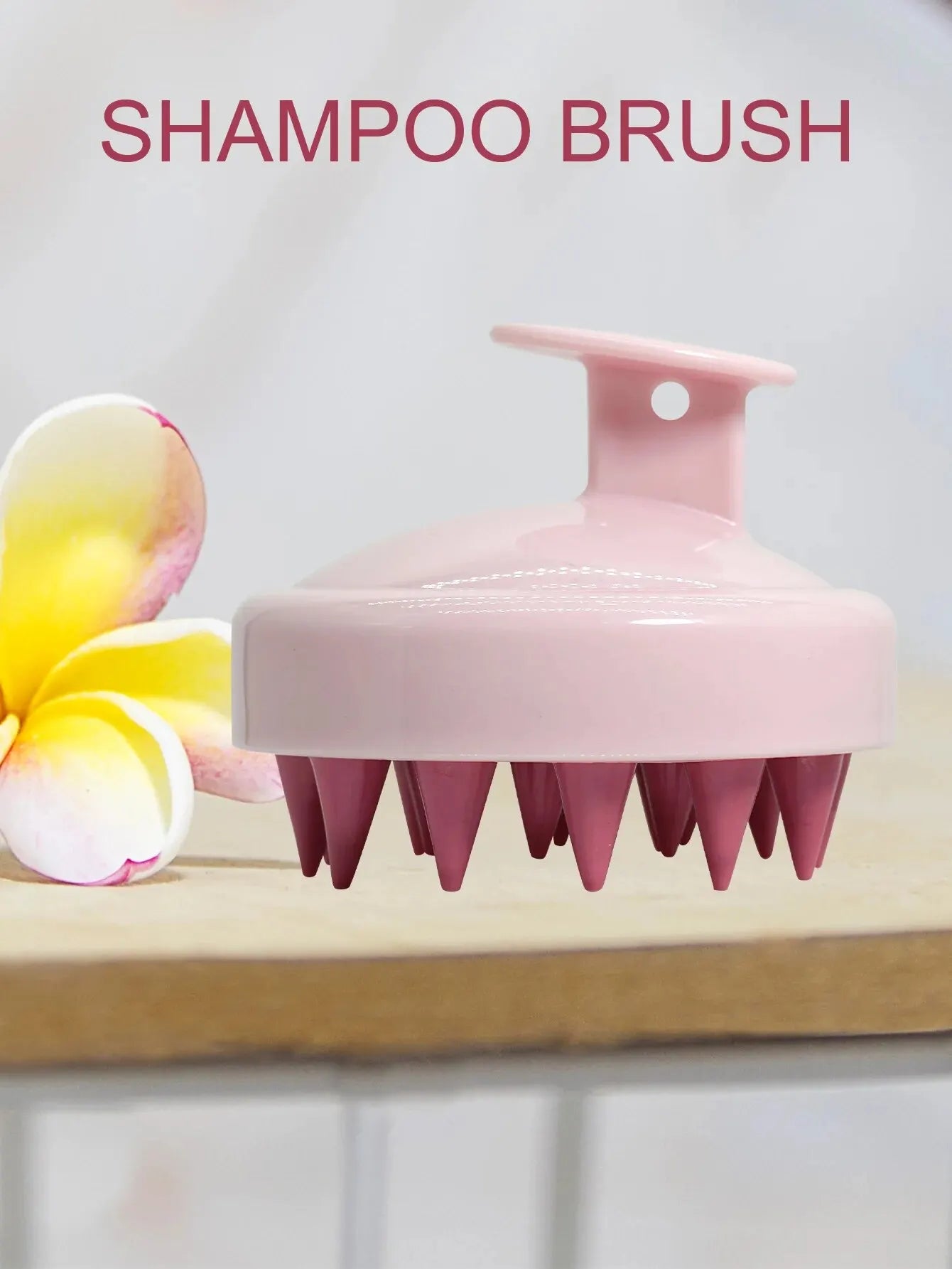 Brosse de Énergie du Cuir oral elu en Silicone, Peigne à Poignée Magique, Spa