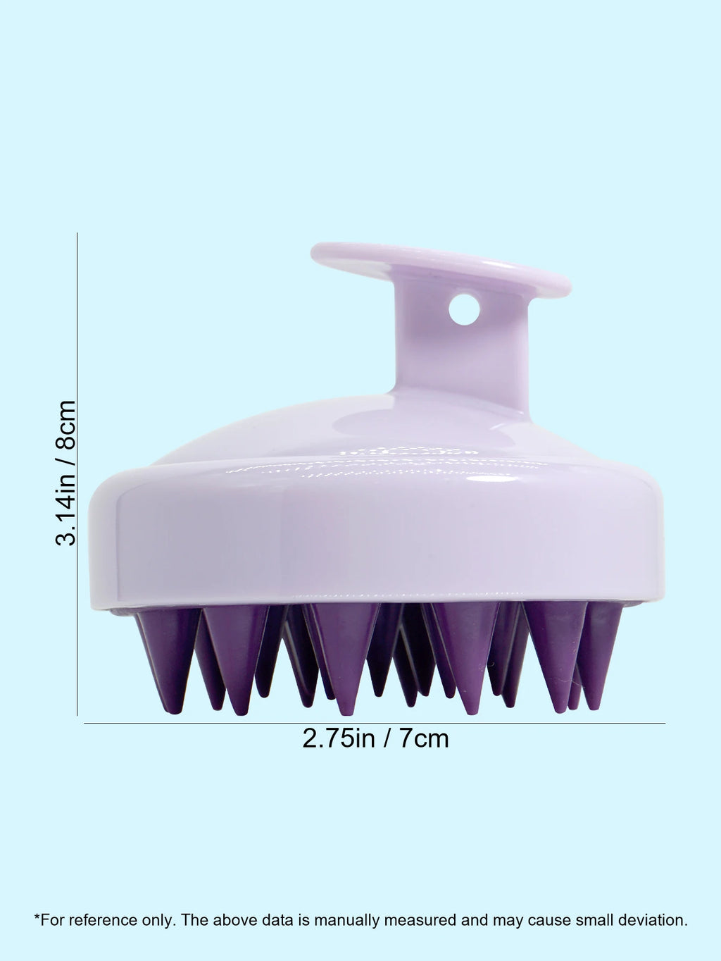 Brosse de Énergie du Cuir oral elu en Silicone, Peigne à Poignée Magique, Spa