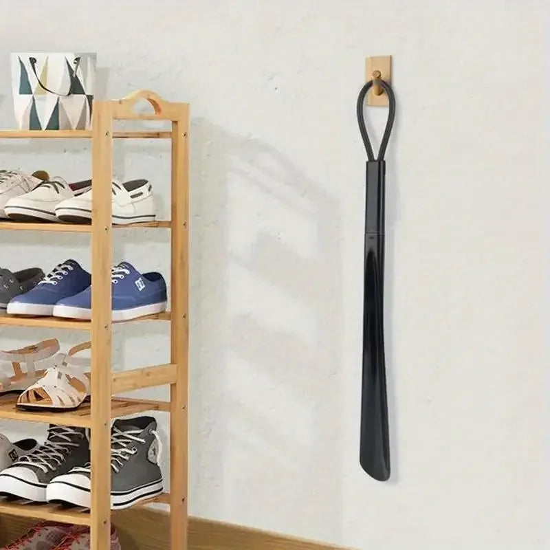 Cornes de chaussures en plastique extra longues, flexibles, ne nécessitent pas de bois, cuillères à chaussures durables pour femmes enceintes portant des fourmis de repos, 1 pièce