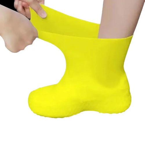 1 paire de couvre-chaussures imperméables en Silicone, en caoutchouc résistant aux lèvres, équipement de pluie, accessoires pour les jours de pluie en plein air