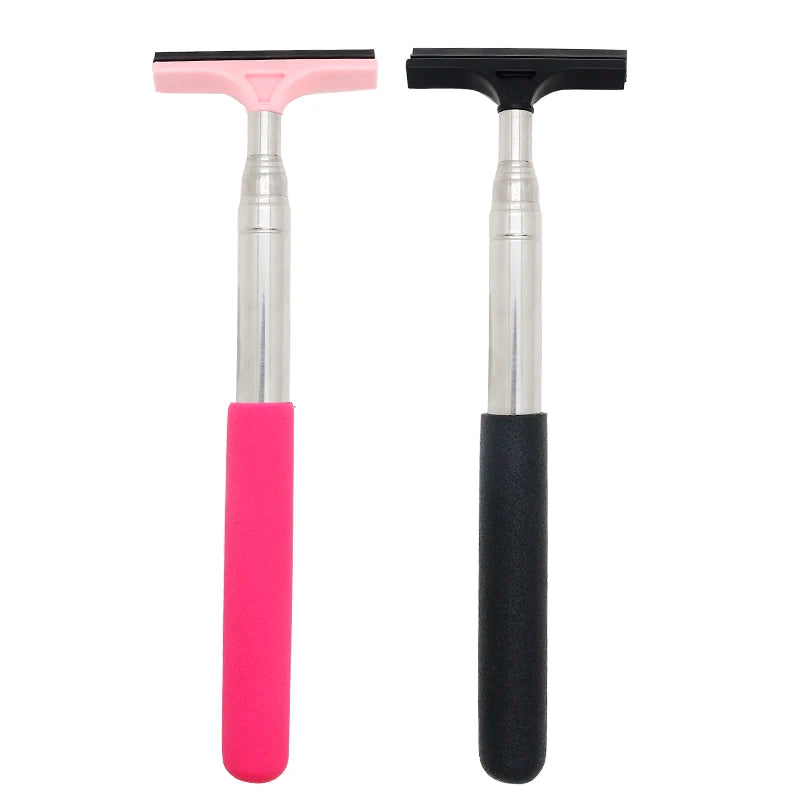 Outil de nettoyage d'essuie-glace de rétroviseur de voiture, nettoyeur de brume de verre automatique, grattoir, accessoires de voiture, poignée, brosse de nettoyage de vitres télescopique