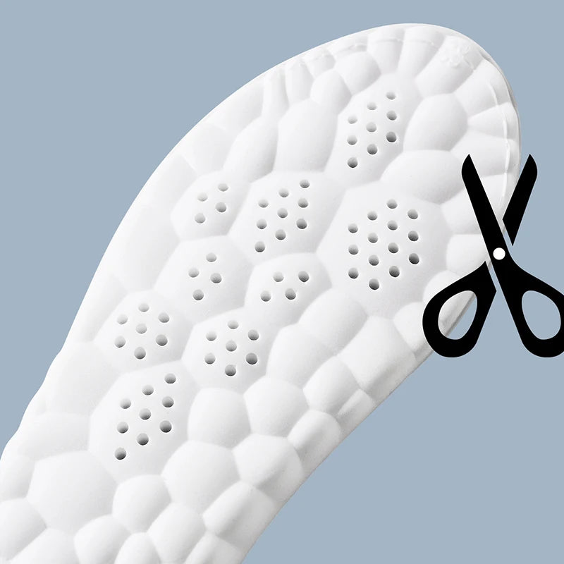 Semelles intérieures de Sport en Latex à haute élasticité, 1 paire/2 paires/4 paires, coussinets de chaussures souples, Support de voûte plantaire, semelles orthopédiques, semelle intérieure déodorante respirante