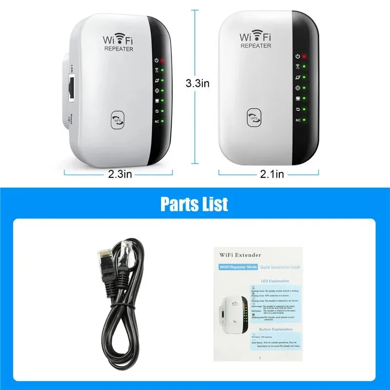 Répéteur Wi-Fi 11N, 300 Mb/s, pour la maison et le bureau, répéteur sans fil pour la stérilisation à distance du réseau