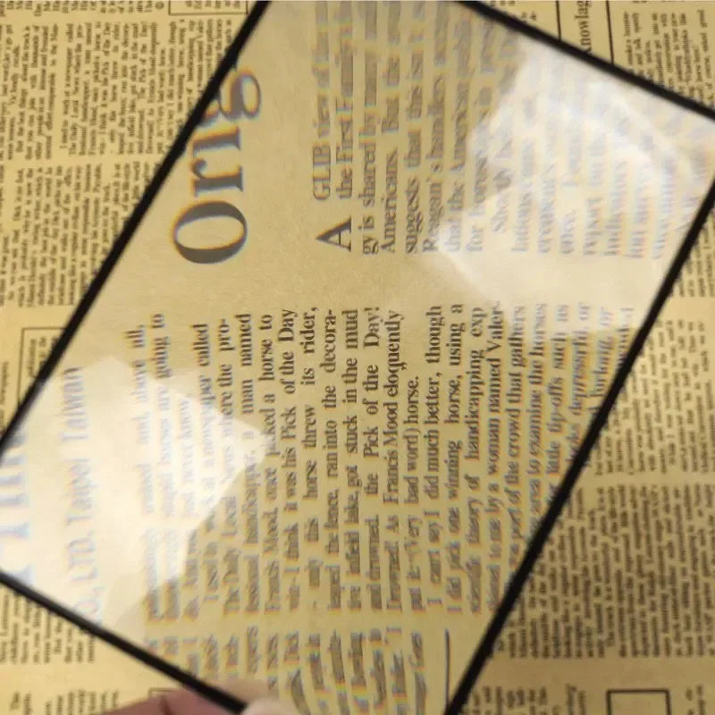 Loupe de lecture portable 1/2/4 pièces, loupe de page légère et flexible, grossissement 3X, idéale pour les personnes âgées