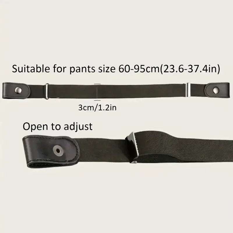 Ceinture élastique Invisible sans trace, ceinture pour femmes, pantalons en jean, ceinture élastique pour hommes