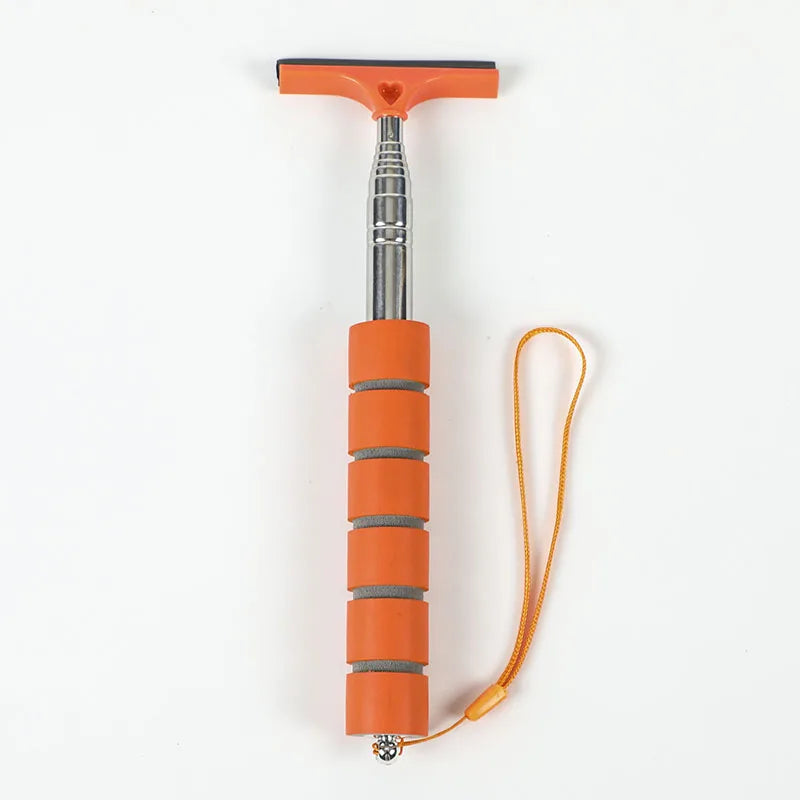 Outil de nettoyage d'essuie-glace de rétroviseur de voiture, nettoyeur de brume de verre automatique, grattoir, accessoires de voiture, poignée, brosse de nettoyage de vitres télescopique