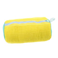 Sac de Machine à laver les chaussures Durable pour tous les Types de chaussures-jaune avec fermeture éclair bleue, idéal pour les baskets et les chaussures décontractées, sac de lavage du linge