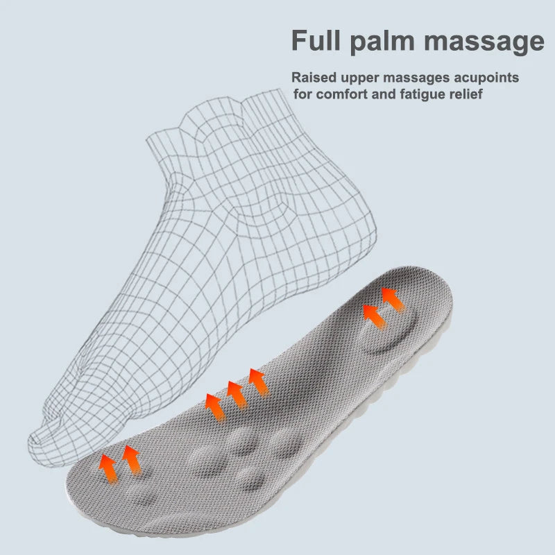 Semelles intérieures de Sport en Latex à haute élasticité, 1 paire/2 paires/4 paires, coussinets de chaussures souples, Support de voûte plantaire, semelles orthopédiques, semelle intérieure déodorante respirante